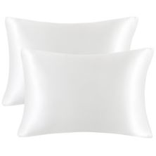Luxury Satin Pillowcases for Skin Set of 2, Zipper Closure Queen 20&#34; x 30&#34; PiccoCasa