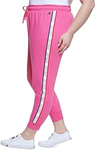 Tommy Hilfiger Sport Womens Plus Sweatpants Workout Jogger Pants Pink 2X Tommy Hilfiger