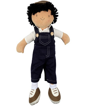 Tikiri Toys Joe Fabric Boy Baby Doll in Dungaree and Cap Bonikka