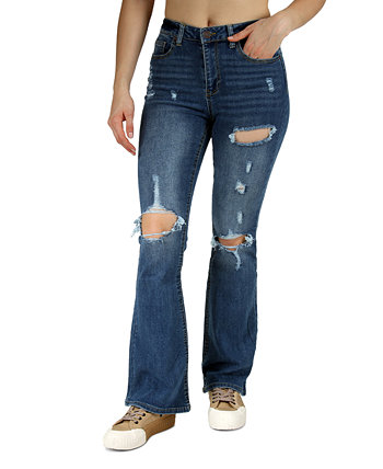 Расклешенные джинсы с высокой посадкой для юниоров Indigo Rein