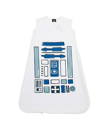 Star Wars R2D2 100% Cotton White Droid Wearable Blanket Lambs & Ivy