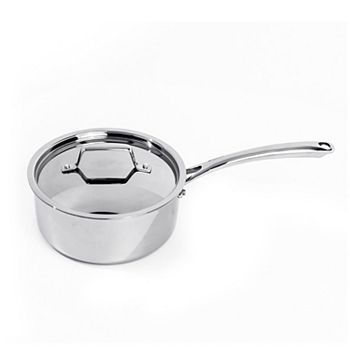 BergHOFF Professional Tri-Ply 18/10 Stainless Steel 8-in. 3.3-qt. Saucepan with Lid BergHOFF