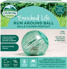 Oxbow Enriched Life Run Around Ball Small Animal Toy Oxbow