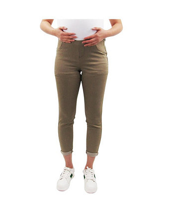 Классические брюки цвета хаки для беременных Indigo Poppy