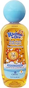 Ricitos de Oro 2-in-1 Baby Hair and Body Wash, Hypoallergenic Tear Free Body Wash and Shampoo with Chamomile and Honey, Cleansing Formula for Babies, 2-Pack of 13.5 FL Oz Each, 2 Bottles. Ricitos de Oro