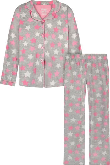 Комплект из 2 предметов пижамы из флиса Minky со звездами и принтом Sleep On It