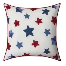 Декоративная подушка Americana в форме красной, белой и синей звезды в форме квадрата Americana