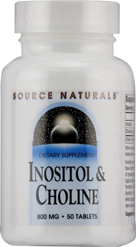 Source Naturals Инозитол и холин — 800 мг — 50 таблеток Source Naturals