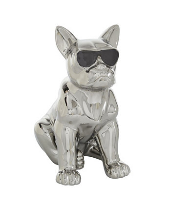 Керамическая гламурная скульптура собаки от Cosmopolitan, 12 x 6 дюймов CosmoLiving