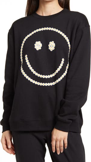 Флисовый свитер Smiley Face с круглым вырезом VINYL ICONS