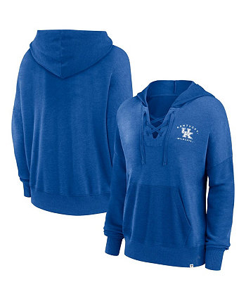 Женский пуловер с капюшоном на шнуровке Heather Blue Kentucky Wildcats Campus Fanatics