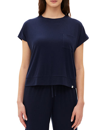 GapBody Женская пижамная рубашка в рубчик с короткими рукавами Gap