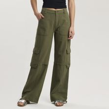 Juniors' Unionbay Relaxed Highrise Wide Leg Cargo Pants UNIONBAY