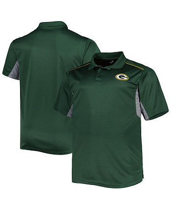 Мужская зеленая рубашка поло Green Bay Packers Big and Tall Team Color Profile