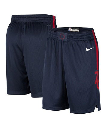 Men's Navy Philadelphia 76ers 2023/24 City Edition Swingman Shorts Nike