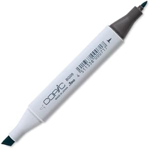 Copic Classic, Dual-Tip Alcohol Marker, B37-Copic, Antwerp Blue Copic