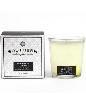Стакан с цитрусовыми и сахаром Southern Sunshine, 11 унций Southern Elegance Candle Company