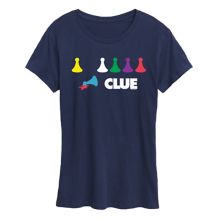 Women's Clue Game Pieces Graphic Tee HASBRO