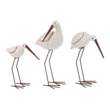 Набор из 3 предметов для декора стола с скульптурой прибрежных птиц Stella & Eve Stella & Eve
