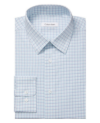 Мужская классическая рубашка Steel Plus, классическая эластичная, без морщин, без складок Calvin Klein