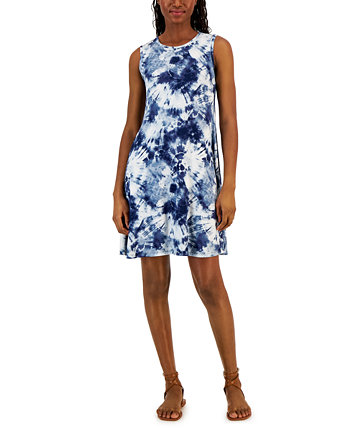 Women's Printed Sleeveless Flip-Flop Dress, Created for Macy's Style & Co