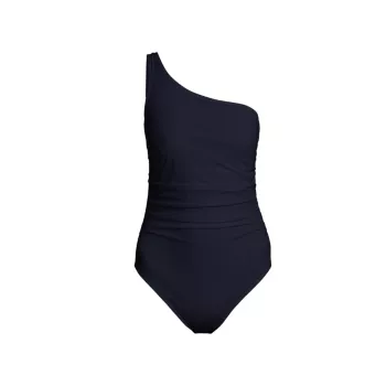 Basics One-Shoulder One-Piece Swimsuit Karla Colletto Swim