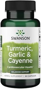 Swanson Full Spectrum Turmeric Garlic & Cayenne 60 Capsules Swanson