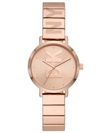 Женские часы The Modernist с тремя стрелками и браслетом из нержавеющей стали оттенка розового золота, 32 мм DKNY
