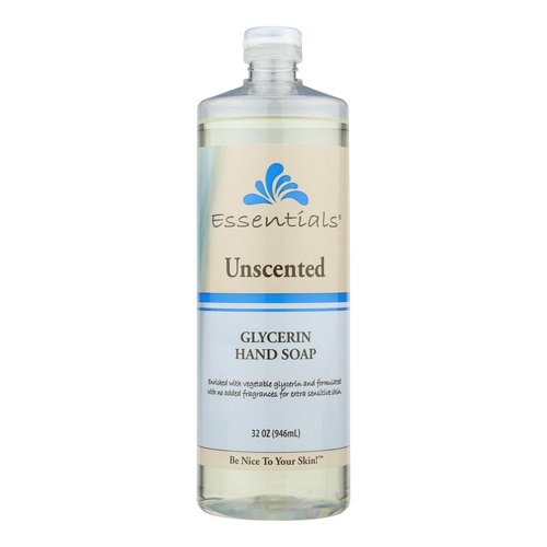 Жидкое глицериновое мыло для рук Essentials без запаха, 32 жидких унции Clearly Natural