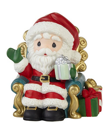 Санта-Клаус приносит радость, ежегодная фарфоровая статуэтка Санта-Биск Precious Moments