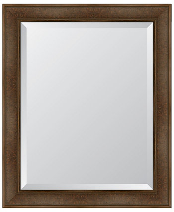 Зеркало в теплой ореховой раме — 28 x 34 x 2 дюйма Melissa Van Hise