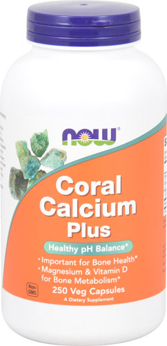 Коралловый Кальций Плюс - 250 вегетарианских капсул - NOW Foods NOW Foods