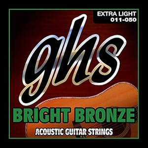 Гитарные струны GHS BB40M Bright Bronze, сплав 80/20 медь-цинк, средний масштаб (013-056) GHS Strings