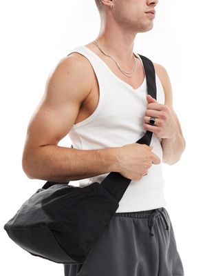 ASOS DESIGN soft sling cross body bag in black ASOS DESIGN
