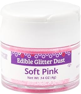 DecoPac Edible Glitter Dust | Black Shimmer | Edible Sparkle Powder For Cake Decorating, Cakes, Cupcakes, Cookies, and Donuts - 4g DecoPac