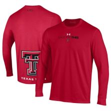Unisex Under Armour  Red Texas Tech Red Raiders 2024 On-Court Bench Unity Performance Long Sleeve T-Shirt Under Armour