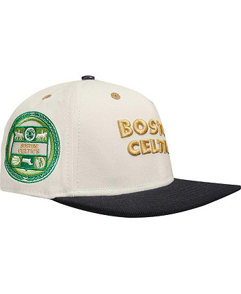 Мужская кремовая черная кепка Snapback с обложкой альбома Boston Celtics Pro Standard