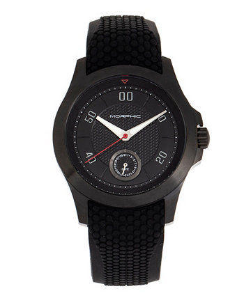 Женские часы серии M80 с серебристым браслетом из нержавеющей стали или черным силиконовым ремешком, 46 мм Morphic