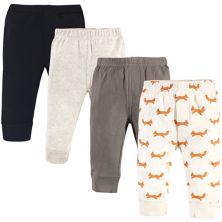 Touched by Nature Baby and Toddler Boy Organic Cotton Pants 4pk, Fox Touched by Nature