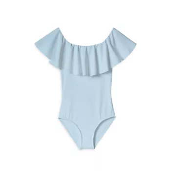 Little Girl's &amp; Girl's Ruffle One-Piece Swimsuit Stella Cove