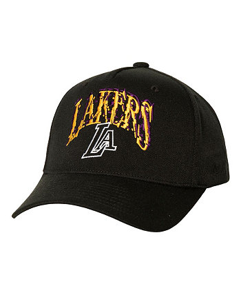 Мужская черная эластичная бейсболка Los Angeles Lakers SUGA x NBA Capsule Collection Glitch Snapback Mitchell & Ness