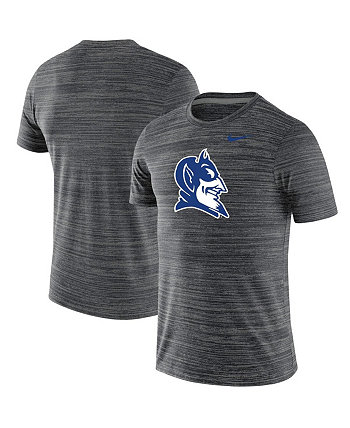 Мужская черная футболка Duke Blue Devils Big and Tall с логотипом Velocity Performance Nike