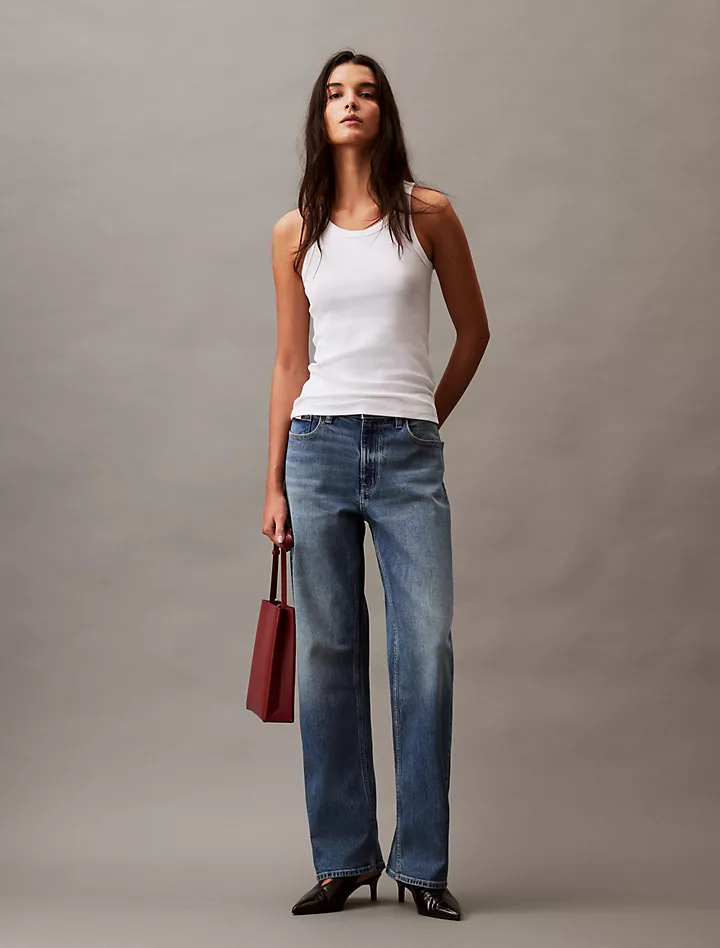 Джинсы прямого кроя в стиле 90-х Calvin Klein