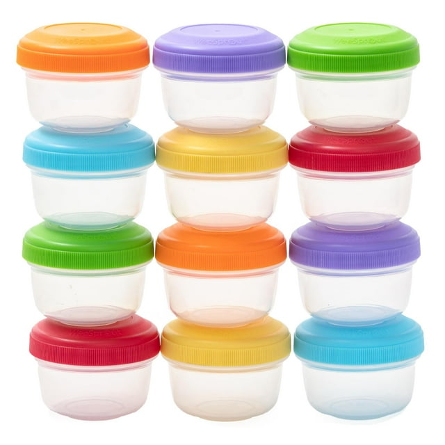 WeeSprout Baby Food Containers - Small 4 oz Containers With Lids, Leakproof & Airtight, Set of 12 WeeSprout