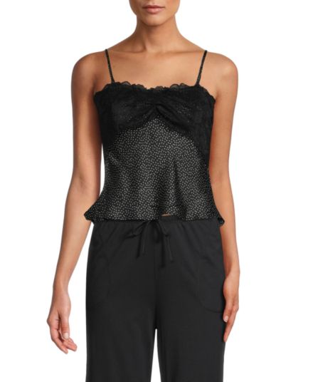 All Dressed Up Dotted Lace Cami Top Intimately Free People
