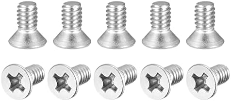 uxcell 1/4-20x1/2" Flat Head Machine Screws Phillips 304 Stainless Steel Bolts 75pcs Uxcell