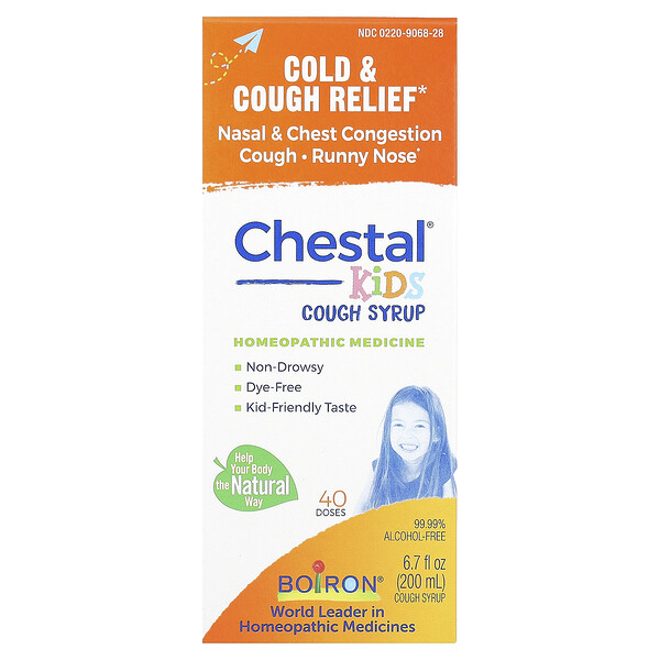 Chestal, Детский сироп от кашля, 6,7 жидких унций (200 мл) Boiron