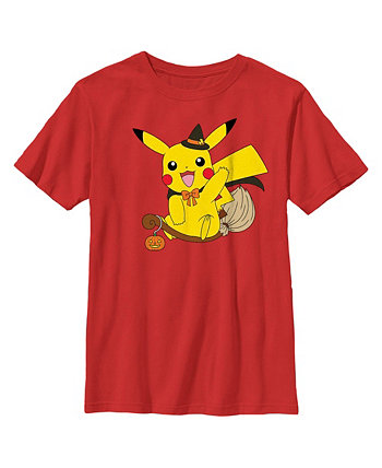 Boy's Pokemon Halloween Pikachu Witch Costume Child T-Shirt Nintendo