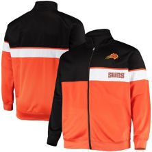 Мужская черно-оранжевая спортивная куртка Phoenix Suns Big & Tall Pieceed Body с молнией во всю длину Profile