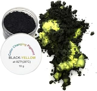 Atlanta Chemical Engineering Temperature Activated Thermochromic Powder Pigment Black Changing to COLORLESS (Translucent White) at 158F/70C Perfect for Electronics Overheating Indicator Atlanta Chemical Engineering